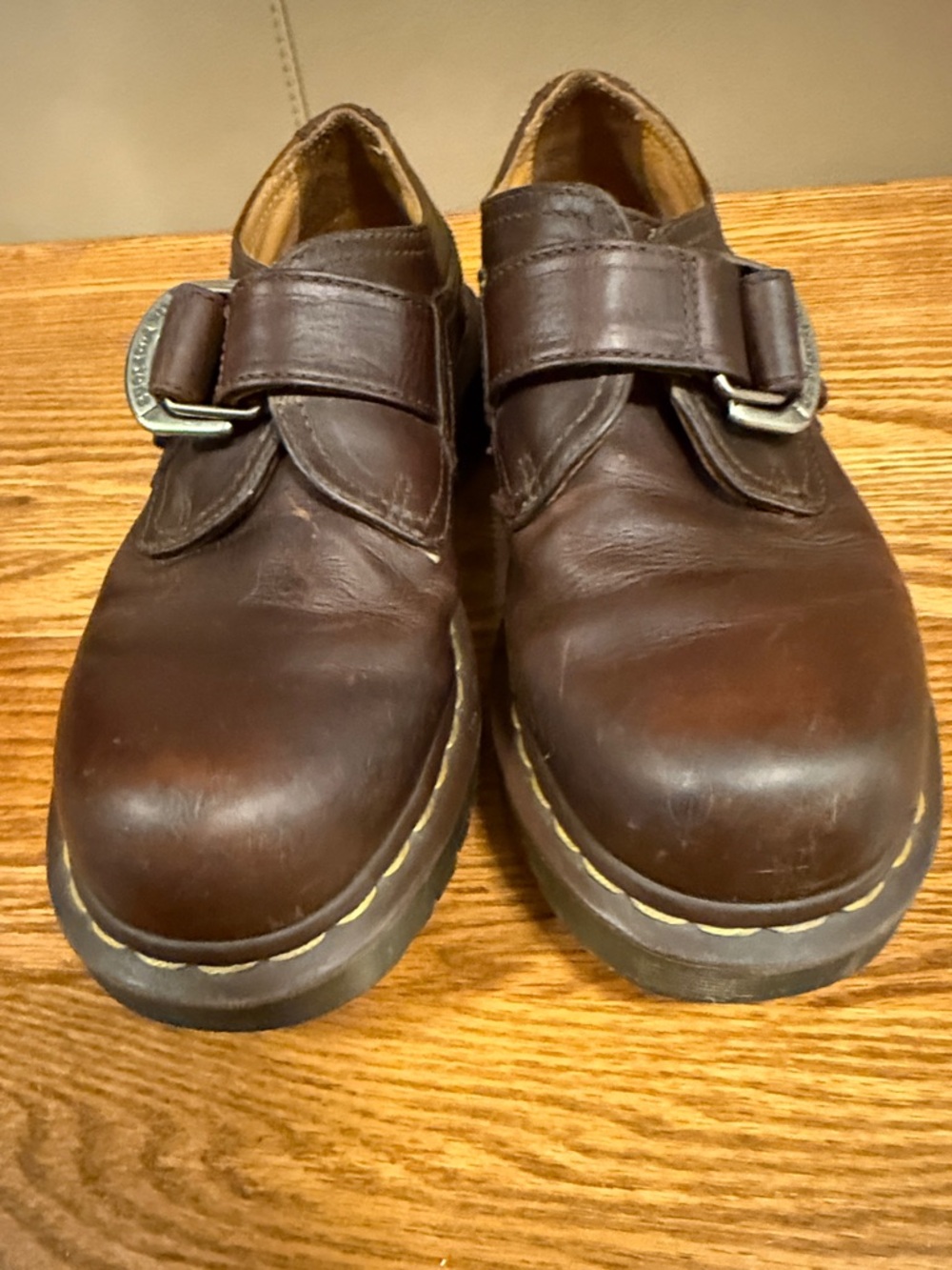 Vintage Dr. Martens Monk Strap Shoes - W8 M7 - Picture 2 of 8